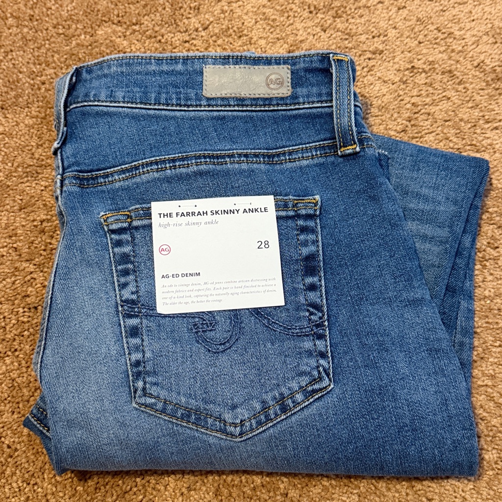 Ag Adriano Goldschmied Farrah Skinny Ankle Jeans - Medium Blue